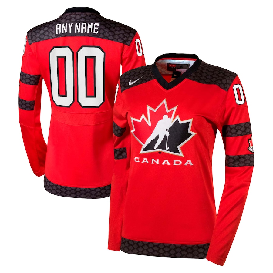 Women Nike Red Hockey Canada Replica Custom - NHL Jersey